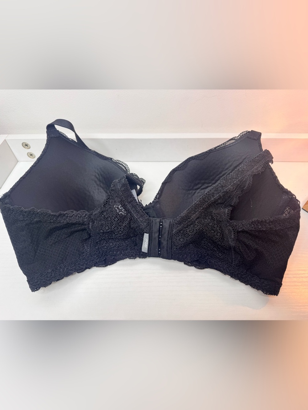 aerie Black Lace Lightly Padded T-Shirt Bra - Picture 4 of 4